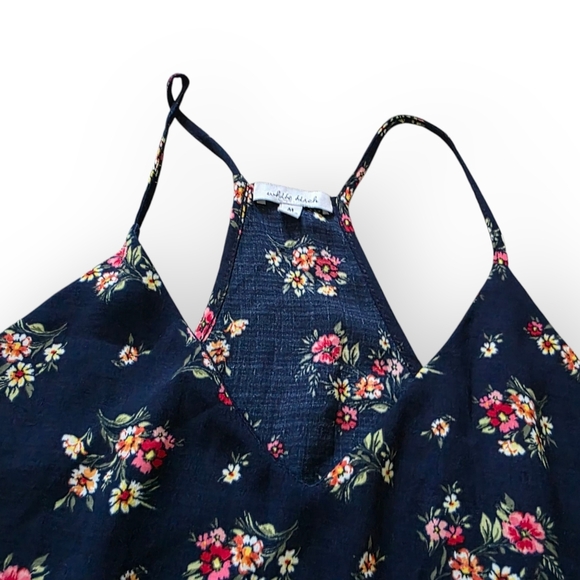 White Birch Floral Racer Back Tank, Size Medium - Picture 3 of 4